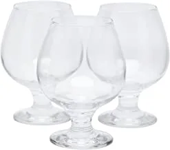 LAV 3 Peices MISKET Glass, 388 ml, Clear