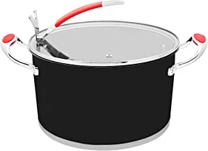 Trust Pro Stainless Steel Casserole with Glass Lid, 28 cm, Stainless Steel