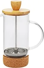 Trust Pro Borosilicate Glass Tea Maker, 350 ml, Clear