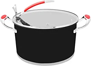 Trust Pro Stainless Steel Casserole with Glass Lid, 24 cm, Stainless Steel