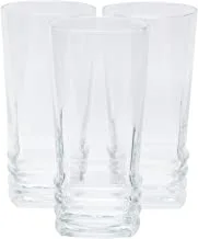 لاف 3 قطع زجاج ايليجان ، 330 مل ، شفاف