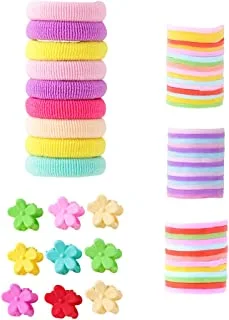 Yellow Chimes Hair Elastic Rubber Bands for Girls - Multicolor