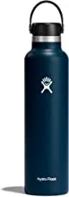 Hydro Flask 24 أونصة فم قياسي مع غطاء مرن أو غطاء مرن - زجاجة ماء معزولة ، S24SX464