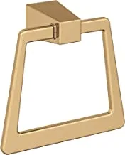 Amerock BH36002CZ | Champagne Bronze Towel Ring | 6-13/16 in (173 mm) Length Towel Holder | Blackrock | Hand Towel Holder for Bathroom Wall | Small Kitchen Towel Holder | Bath Accessories
