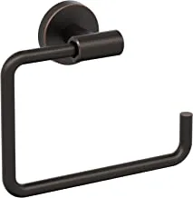 Amerock BH26541ORB | Oil Rubbed Bronze Towel Ring | 6-7/16 in (164 mm) Length Towel Holder | Arrondi | Hand Towel Holder for Bathroom Wall | Small Kitchen Towel Holder | Bath Accessories