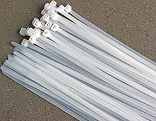 ECVV Cable Ties, Cable Management White Wire Zip Ties Nylon Cables Ties (200mm) (Pack Of 100)