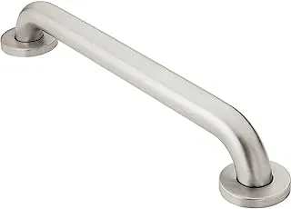 Moen Bathroom Safety 12-Inch Stainless Steel Shower Grab Bar, Shower Handle for Elderly or Handicap, 8912