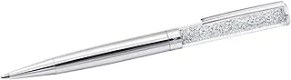 Swarovski 5224384 Crystalline Ballpoint Pen, 14.3 cm x 1 cm Size, Silver/Chrome