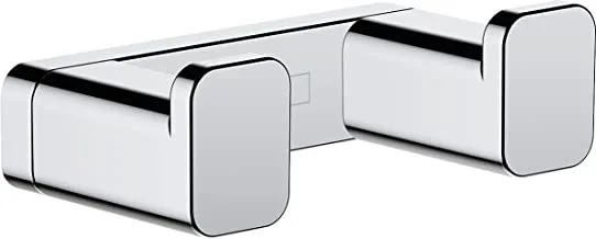 Hansgrohe AddStoris 3-inch Double Hook in Chrome, 41755000
