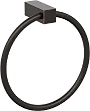Amerock |-Towel Ring | 6 1/2 inch (165 mm) | Oil Rubbed Bronze | Monument |-Towel Holder |-Bath Hardware |-Bathroom-Accessories