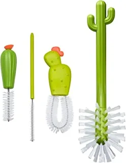 مجموعة استبدال فرشاة تنظيف الزجاجات Boon Cacti ، 4 قطع ، أخضر