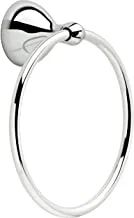 Delta-faucet FNDS46-PC Foundations -towel Ring, Polished Chrome