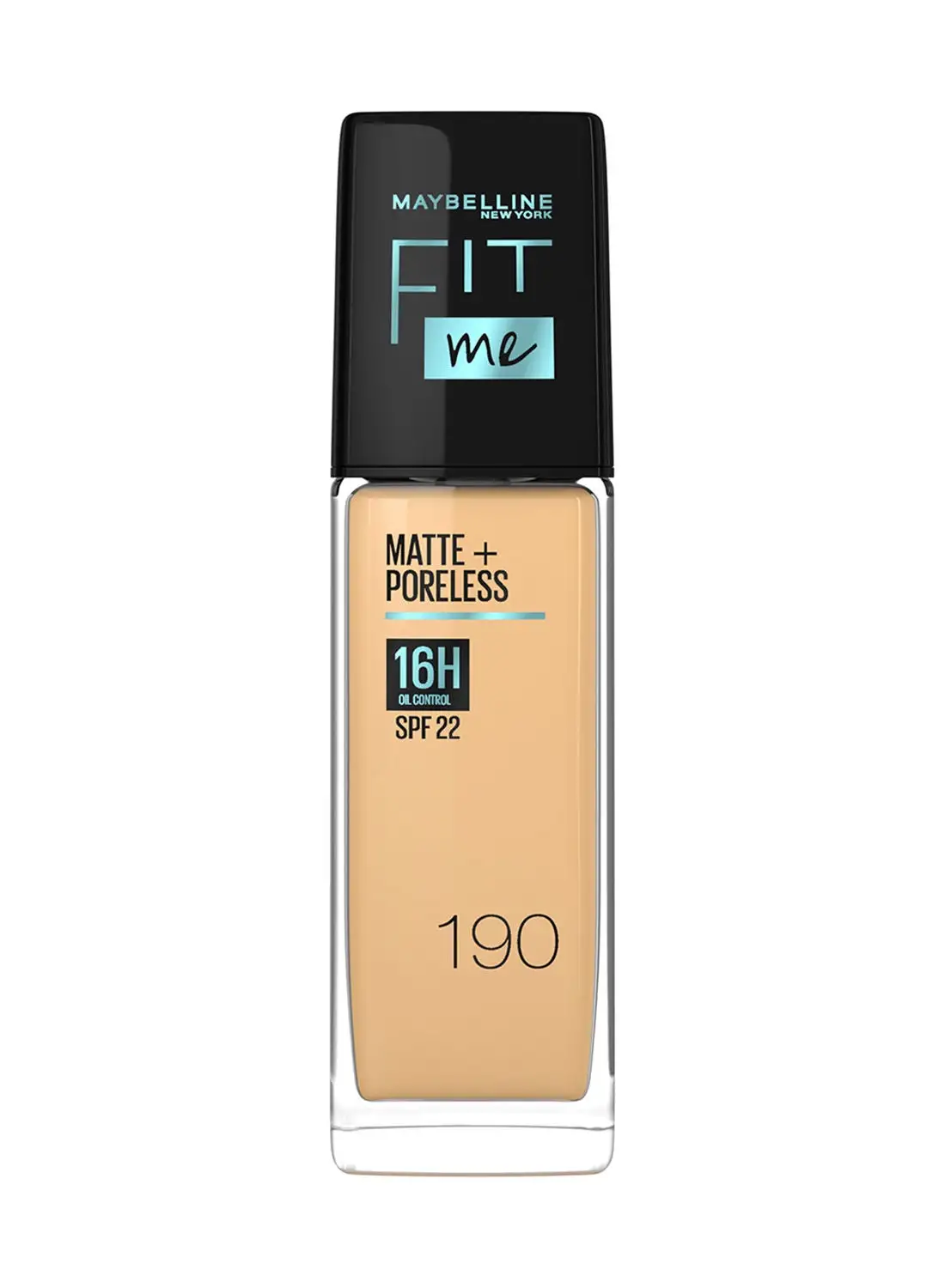 MAYBELLINE NEW YORK Maybelline New York Fit Me Matte & Poreless Foundation 16H Oil Control with SPF 22 - 190