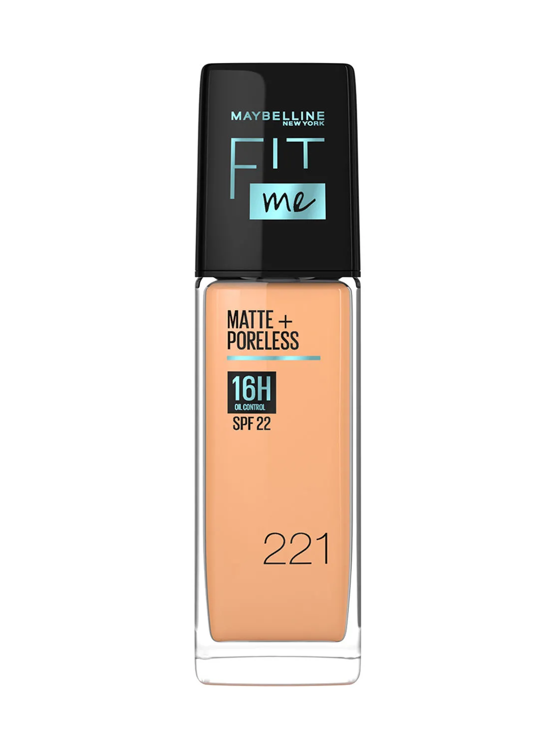 MAYBELLINE NEW YORK Maybelline New York Fit Me Matte & Poreless Foundation 16H Oil Control with SPF 22 - 221