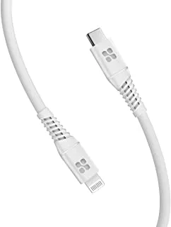 Promate 20W USB-C to Lightning Power Delivery Cable, 120 cm Length, White