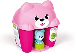 Clementoni Soft Clemmy- Cat Bucket With Blocks Toy(7 PCS)- For Kids 6 Months+ Years Old