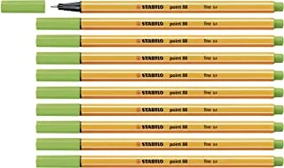 قلم تحديد العيون ستابيلو بوينت 88 أبل أخضر 10 قطع
