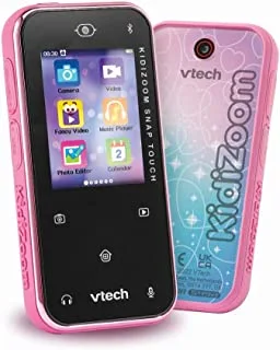 VTech - KidiZoom Snap Touch Phone | Learning Toy & Safe Communication Device for Children Featuring e-Books, Camera, Children-Friendly Apps, Games and More, Suitable for Boys & Girls | 6+ Years - Pink