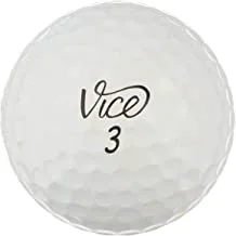 Vice Golf Ball Mix - 100 بالقرب من Mint Quality Used Golf Balls (AAA Pro Pro Soft Tour Drive GolfBalls) ، أبيض (100PK-Vice-3)