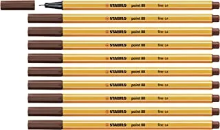 Stabilo Point 88 Brown Color Fineliner Pen 10-Pieces