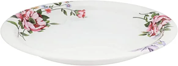 Abir Round Plate, 12 Pieces, 55 cm, White