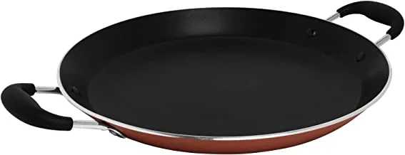 Trust Pro Non Stick Seafood Plate with 2 Layered Aluminium Coating, 35 cm, Brown