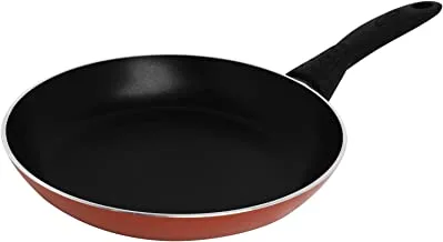 Trust Pro Non Stick Fry Pan with 2 Layered Aluminium Coating, 24 cm, Brown