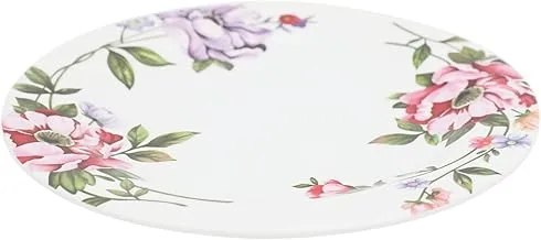 Abir Flat Plate, 12 Pieces, 18 cm, White