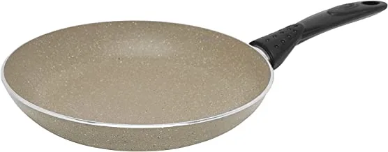 Trust Pro Non Stick Fry Pan with 2 Layered Ceramic Coating, 24 cm, Ash
