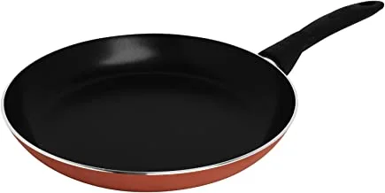 Trust Pro Non Stick Fry Pan with 2 Layered Aluminium Coating, 32 cm, Brown