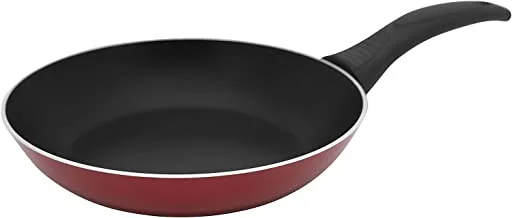 Trust Pro Non Stick Fry Pan with 2 Layered Aluminium Coating, 18 cm, Red