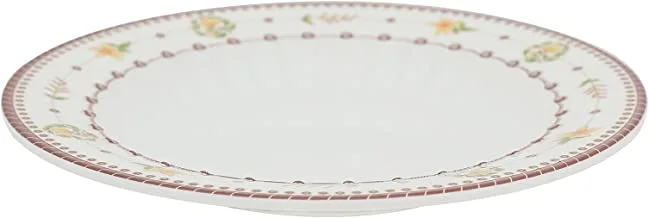 Narjis Deep Plate, 12 Pieces, 18 cm, White