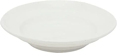 Porcelain Deep Plate, 12 Pieces, 13 cm, White