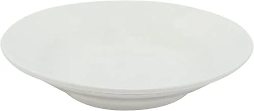 Porcelain Deep Plate, 12 Pieces, 18 cm, White