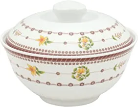 Narjis Bowl with lid, 12 Pieces, 15 cm, White