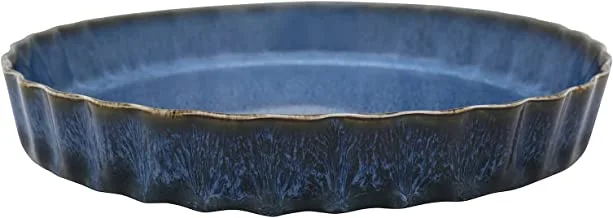 Trust Pro Oven Dish Porcelain Custard Bowl, 12 Pieces, 25 cm, Blue