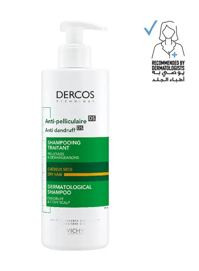 VICHY Dercos Anti Dandruff Shampoo For Dry Hair 390ml