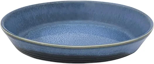 Trust Pro Oven Dish Porcelain Oval Deep Bowl, 12 Pieces, 19 cm, Blue