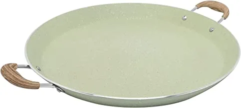 Trust Pro Non Stick Seafood Plate with 2 Layered Aluminium Coating, 50 cm, Green