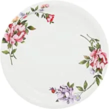Abir Round Plate, 12 Pieces, 30 cm, White