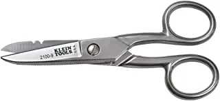 Klein Tools 2100-9 Stainless Steel Electrician's Scissors with Stripping Notches, 5-1/4-Inch