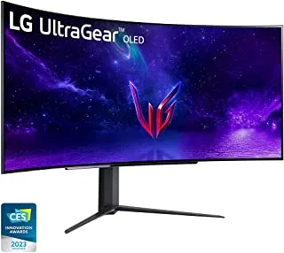LG 45GR95QE-B 45'' UltraGear™ OLED Curved Gaming Monitor WQHD with 240Hz Refresh Rate .03ms Response Time