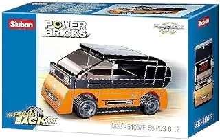 Sluban Power Bricks Series - Electric Vehicle Building Blocks 58 PCS - For Age 6+ Years Old Multicolored