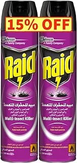 Raid Spray for Multi Insect Killer (Twin pack), 300 ml