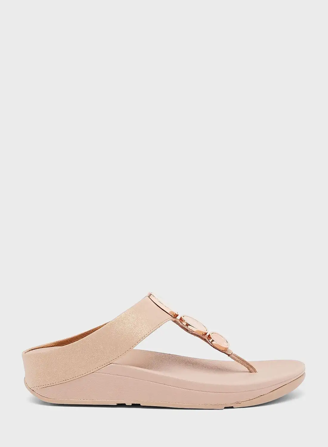 fitflop Halo Shimmer Toe-Post Sandals