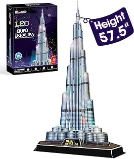 أحجية ثلاثية الأبعاد ليد برج خليفة 136 قطعة
