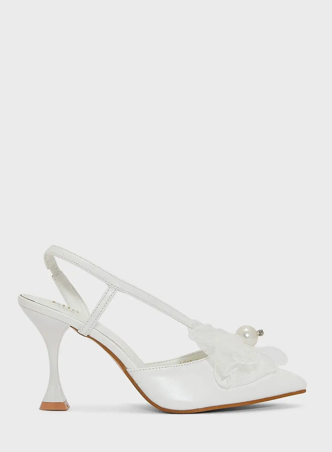 Ella Limited Edition Bow And Pearl Detail Pump
