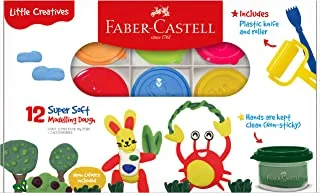 Faber-Castell Little Creatives Modeling Dough Set 12x50grs