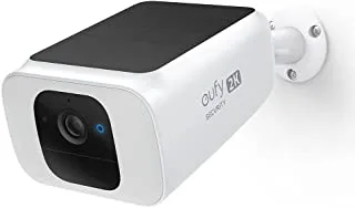 eufy Security SoloCam S40 ، تعمل بالطاقة الشمسية ، كاميرا أمان خارجية لاسلكية ، كاميرا بطارية ، لوحة شمسية مدمجة ، كاميرا سبوت لايت ، دقة 2K ، رؤية ليلية ملونة ، لاسلكي ، واي فاي ، بدون رسوم شهرية