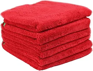 Chemical Guys MIC_997_6 Fluffer Miracle Supra Microfiber Towel, Red, 24